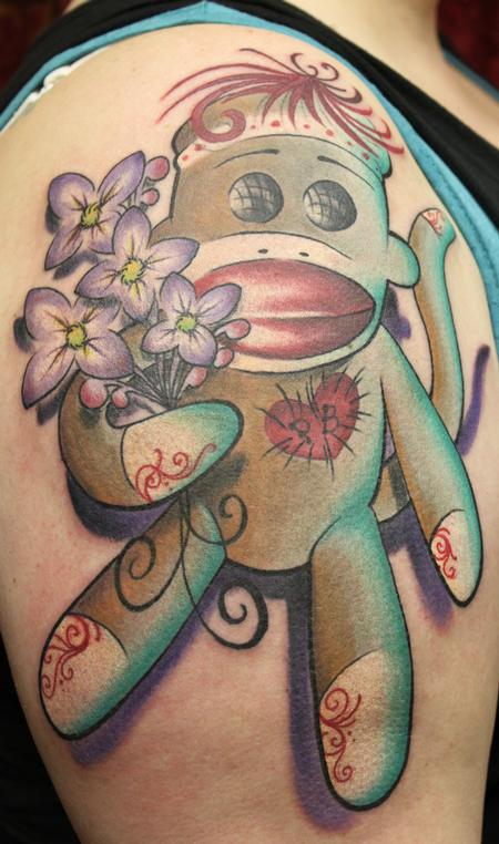 Looking for unique  Tattoos? Sock Monkey Tattoo